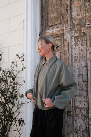 Ines Short Jacket - Khaki