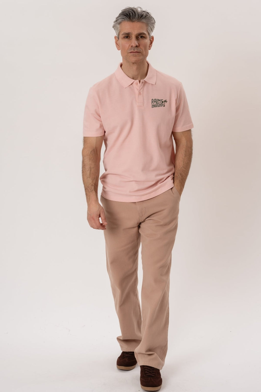 Palms Polo - Peach