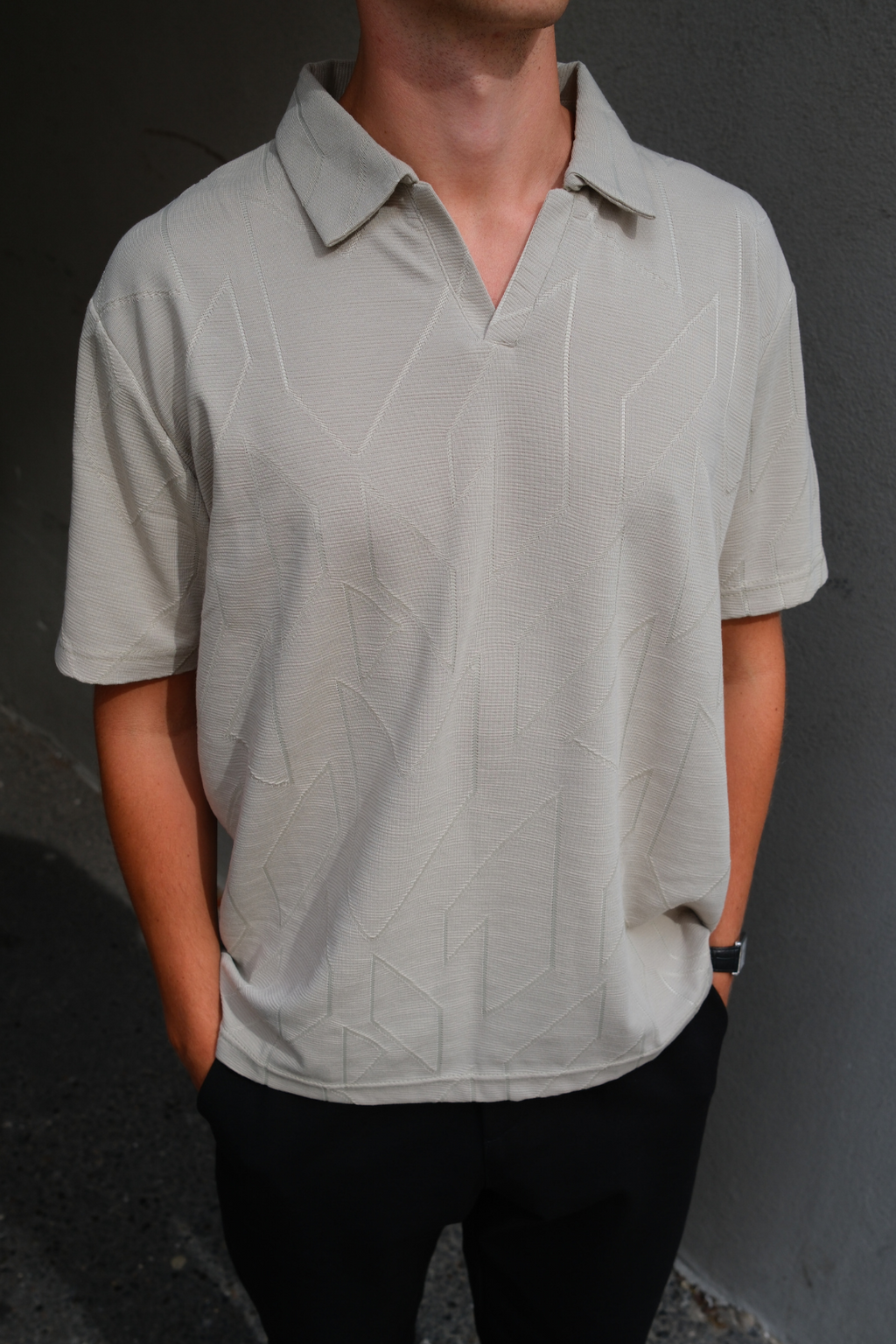 Atlas teksturirana polo - kaki