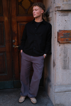 Straight Cotton Chino - Grey