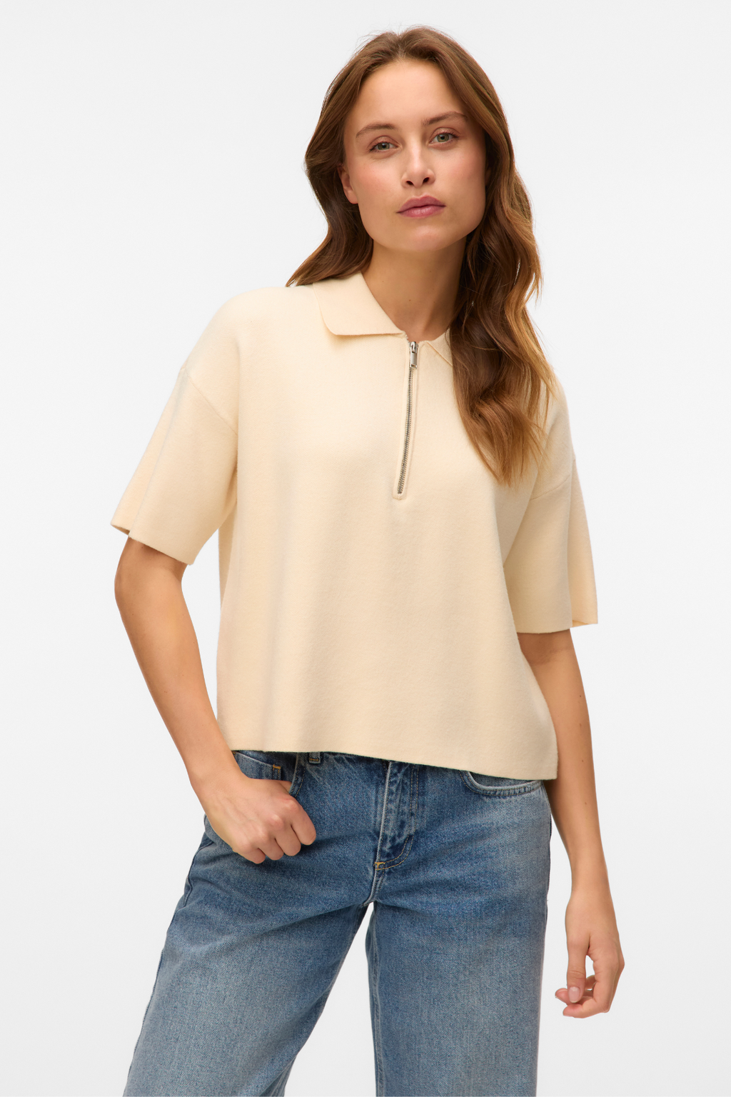 Zlato 2/4 poloneck pullover - breza