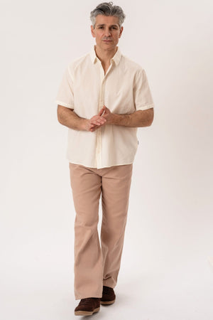 Avan Short-sleeved Shirt - Vanilla Ice