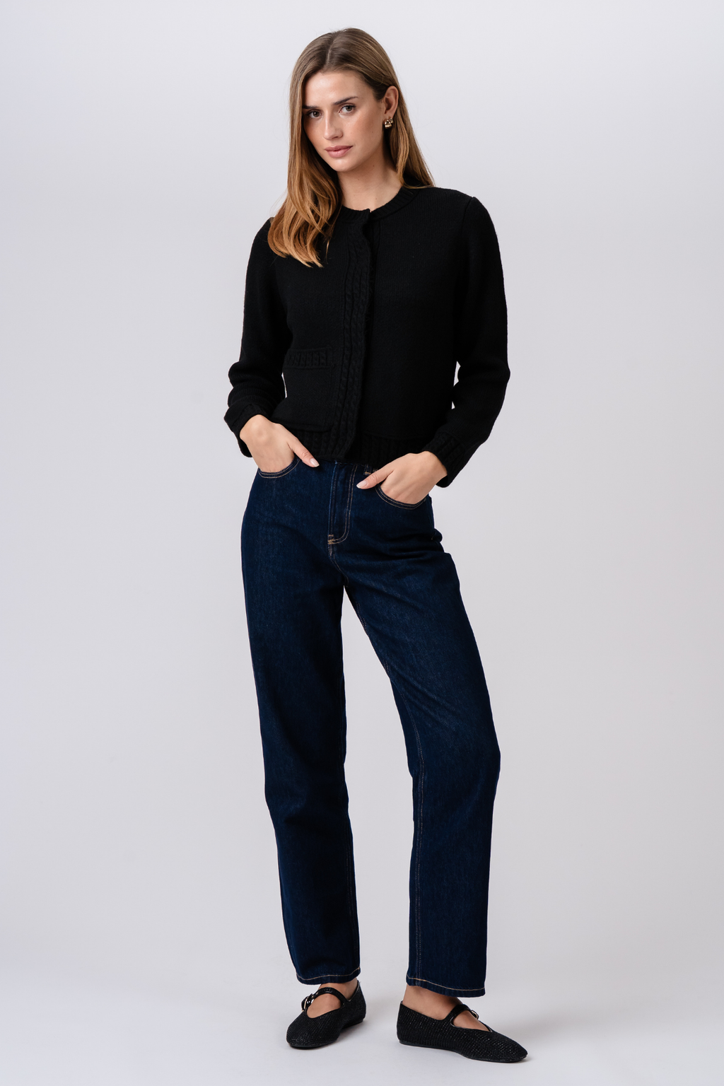 Emilie Knit Cardigan - Black