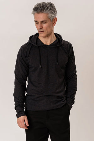 Ľahká mikina - tmavošedá