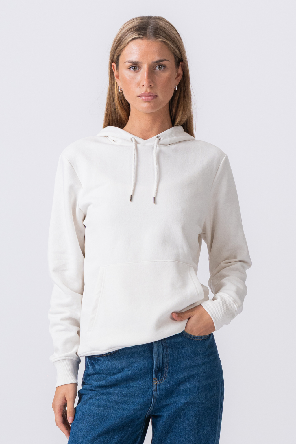 Hoodie Sweatshirt - Beige