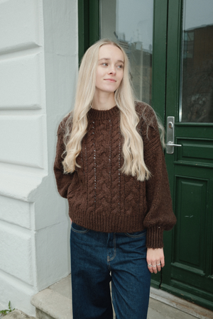 Emma Cable Knit - čokolada