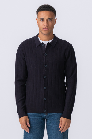 Arthur Knit Cardigan - Dark Navy
