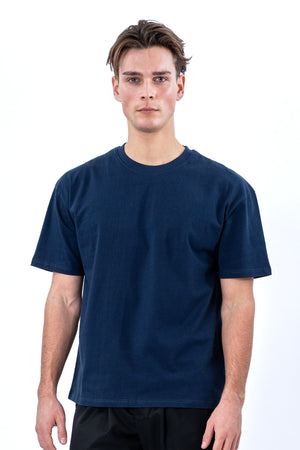 Heavy Boxfit Tee - Navy