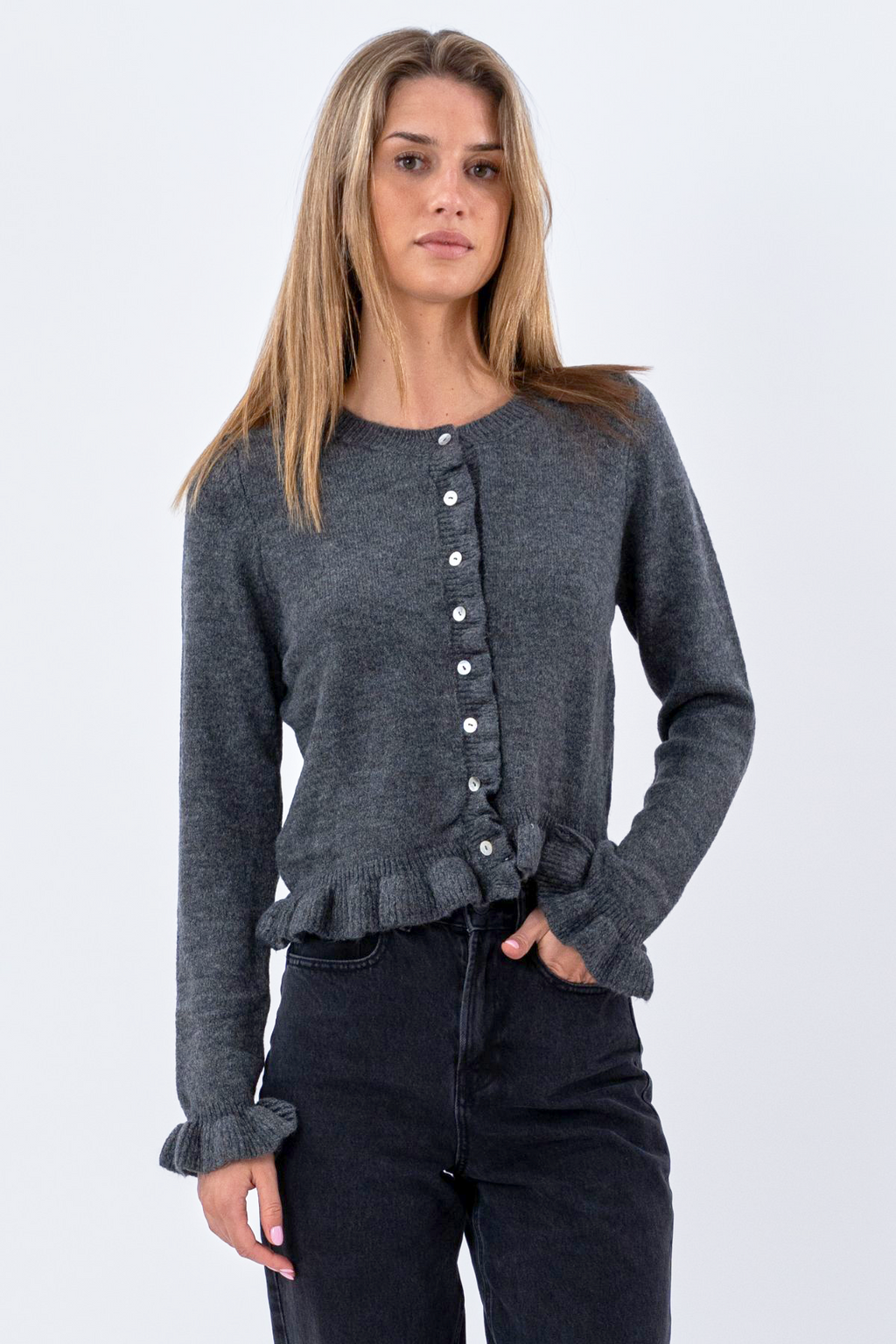 Flora Cardigan - šedá
