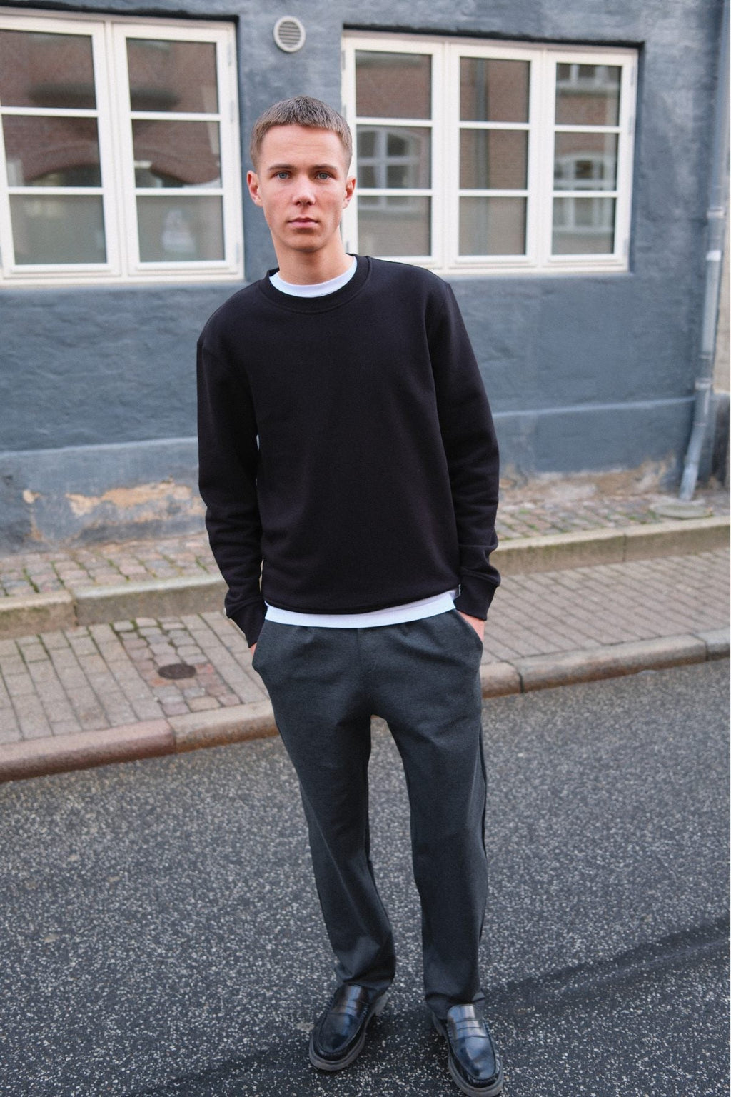 Performance Pants Wide - Melange Grey