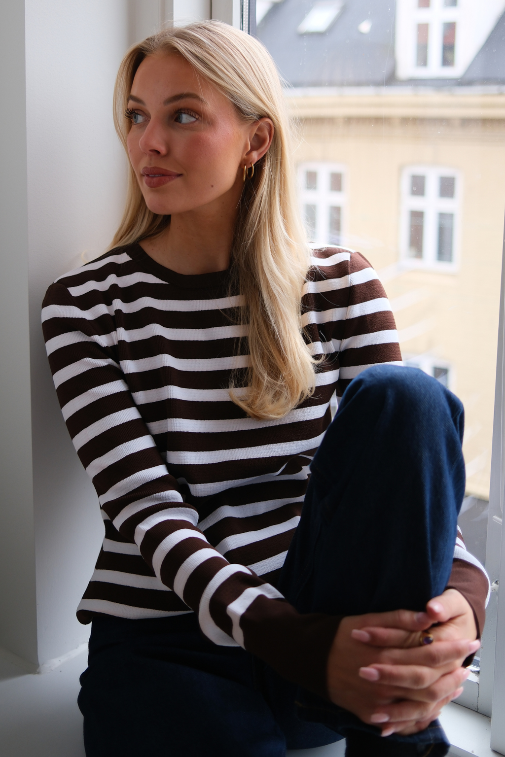 Maja Striped Shirt - Brown