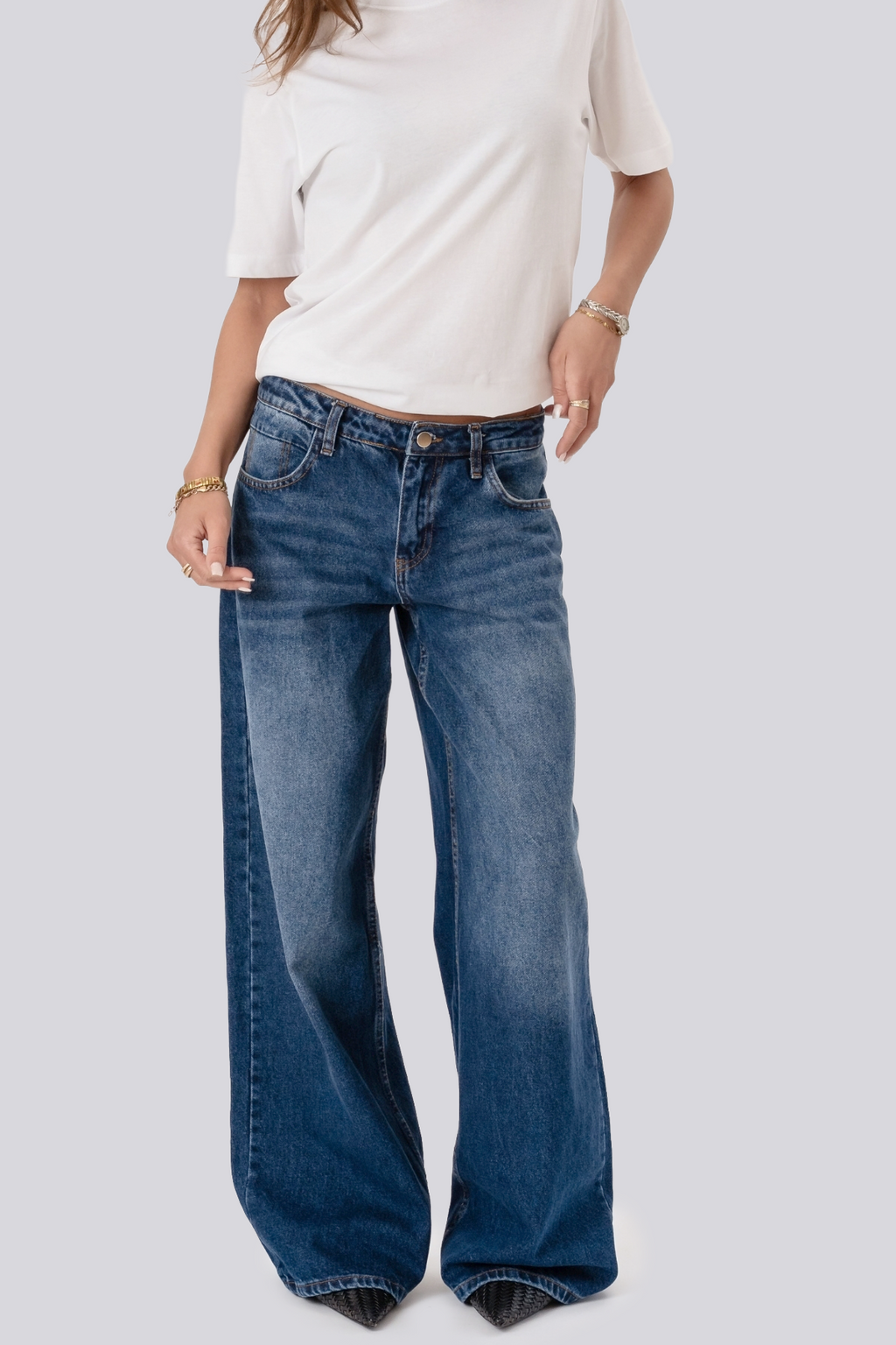 Jeans Baggy Serena - Meánghorm