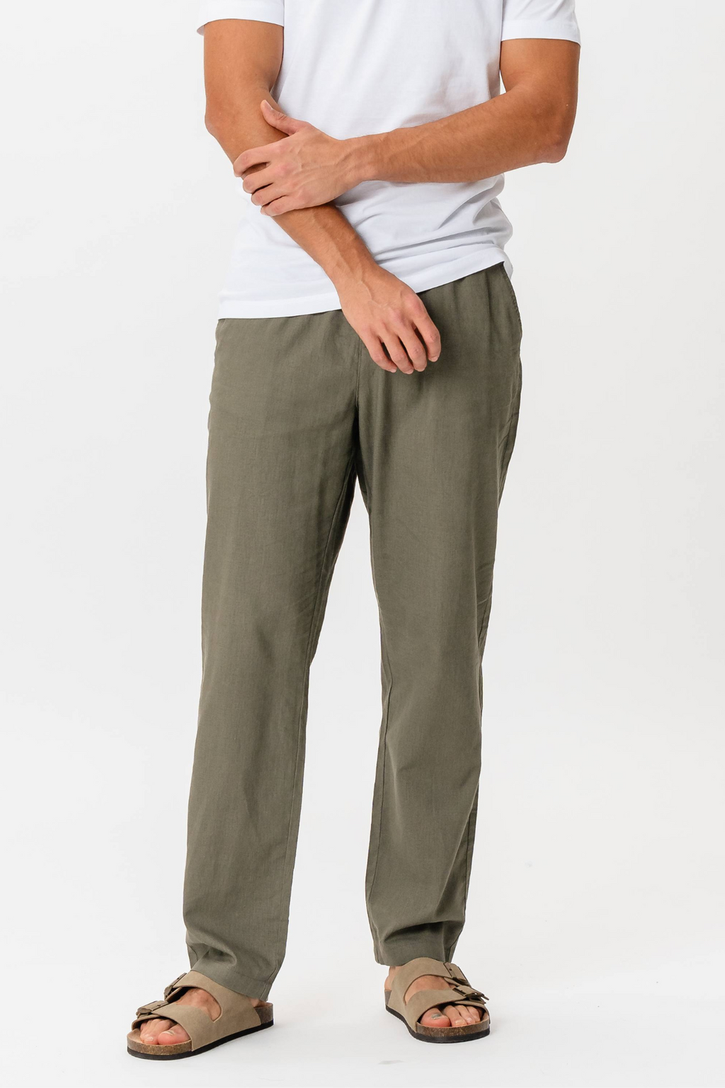 Linen Pants - Army