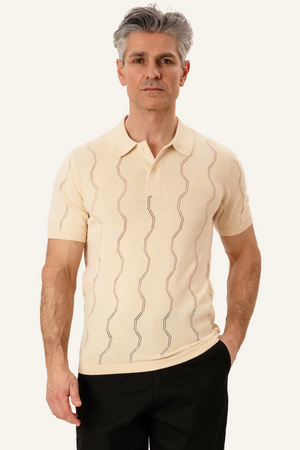 Duran Knit Polo - Piesková
