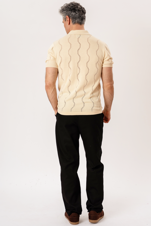 Duran Knit Polo - Piesková