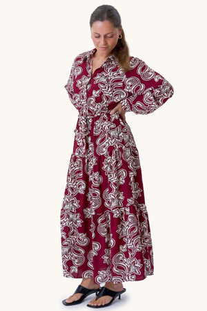 Lola Dress - Burgundy