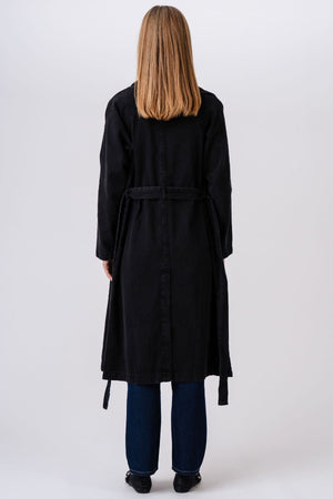 Denim Trenchcoat - tmavo modrá