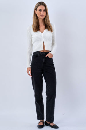 Pletená blúzka Nova Tie - biela