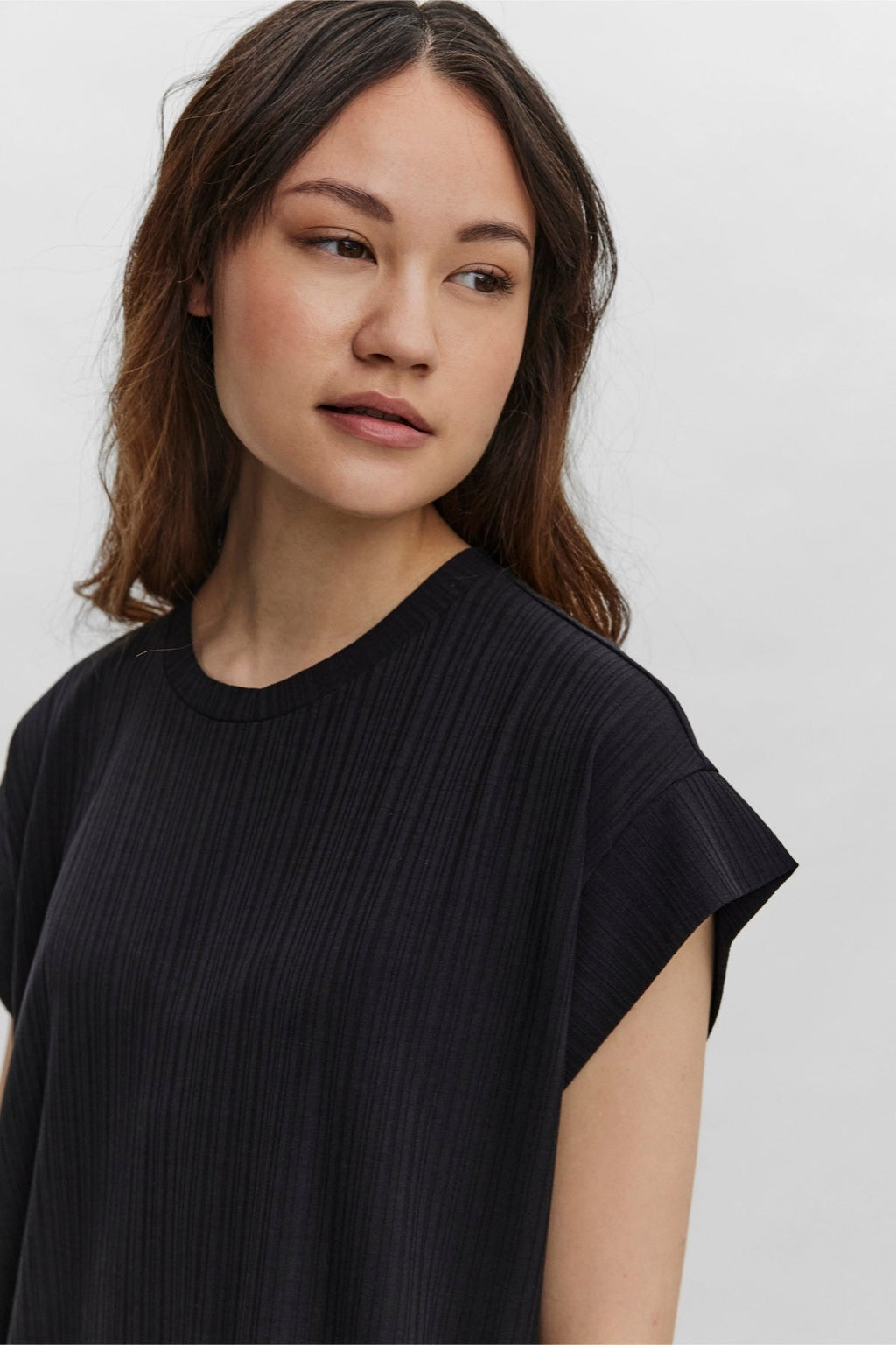 Phoenixy Cap Ruckve Calf Dress - Black