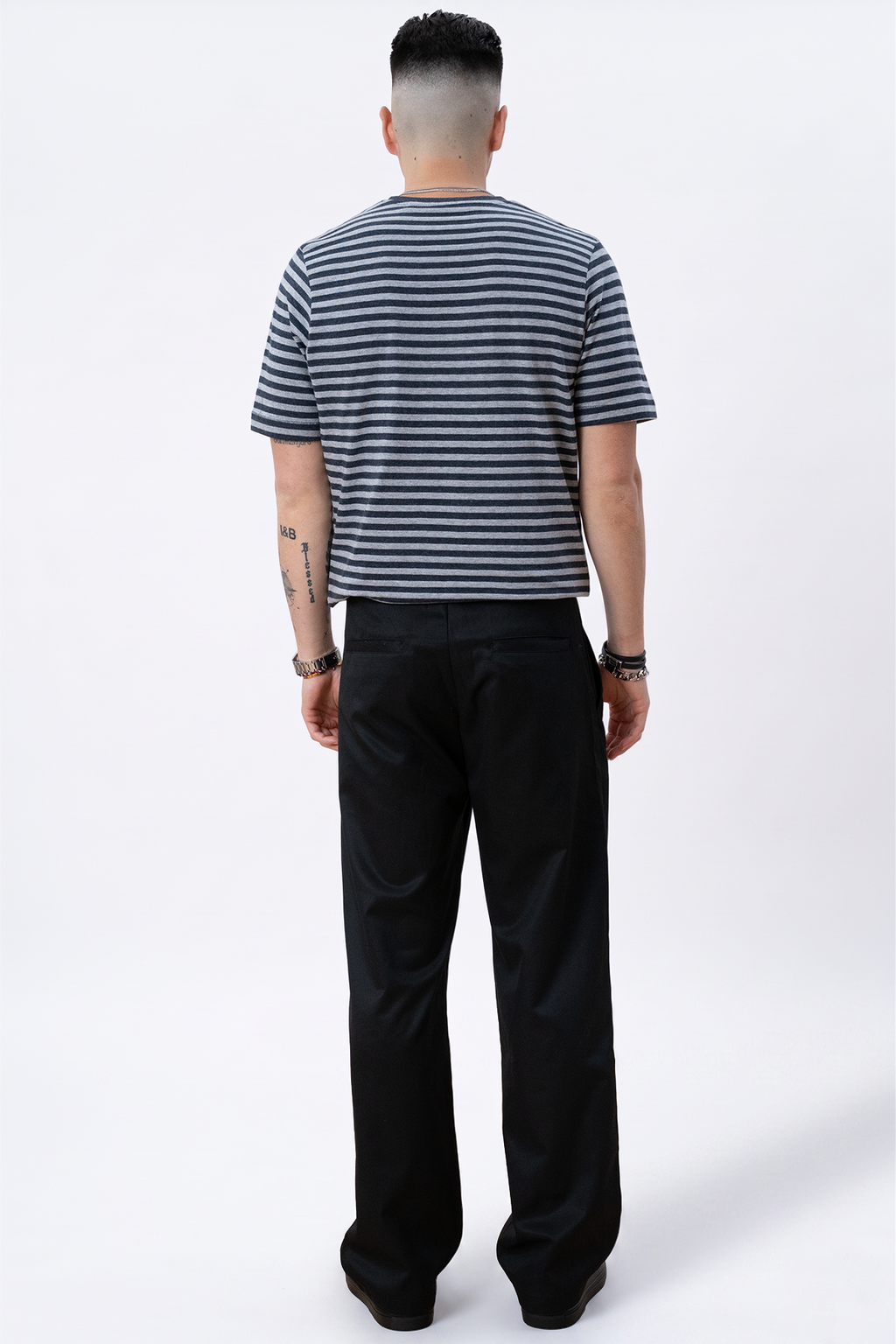 Nørregade Stripe - Mottled Black-Gray