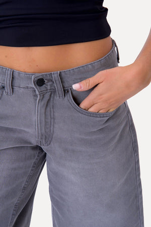 Denim Shorts - Grey