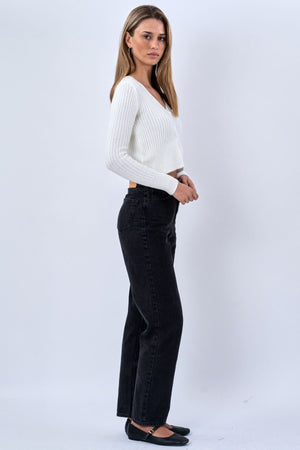 Pletená blúzka Nova Tie - biela