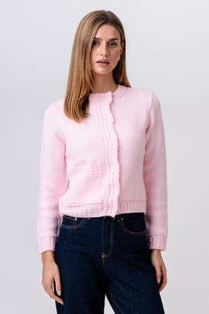 Emilie Knit Cardigan - ružový