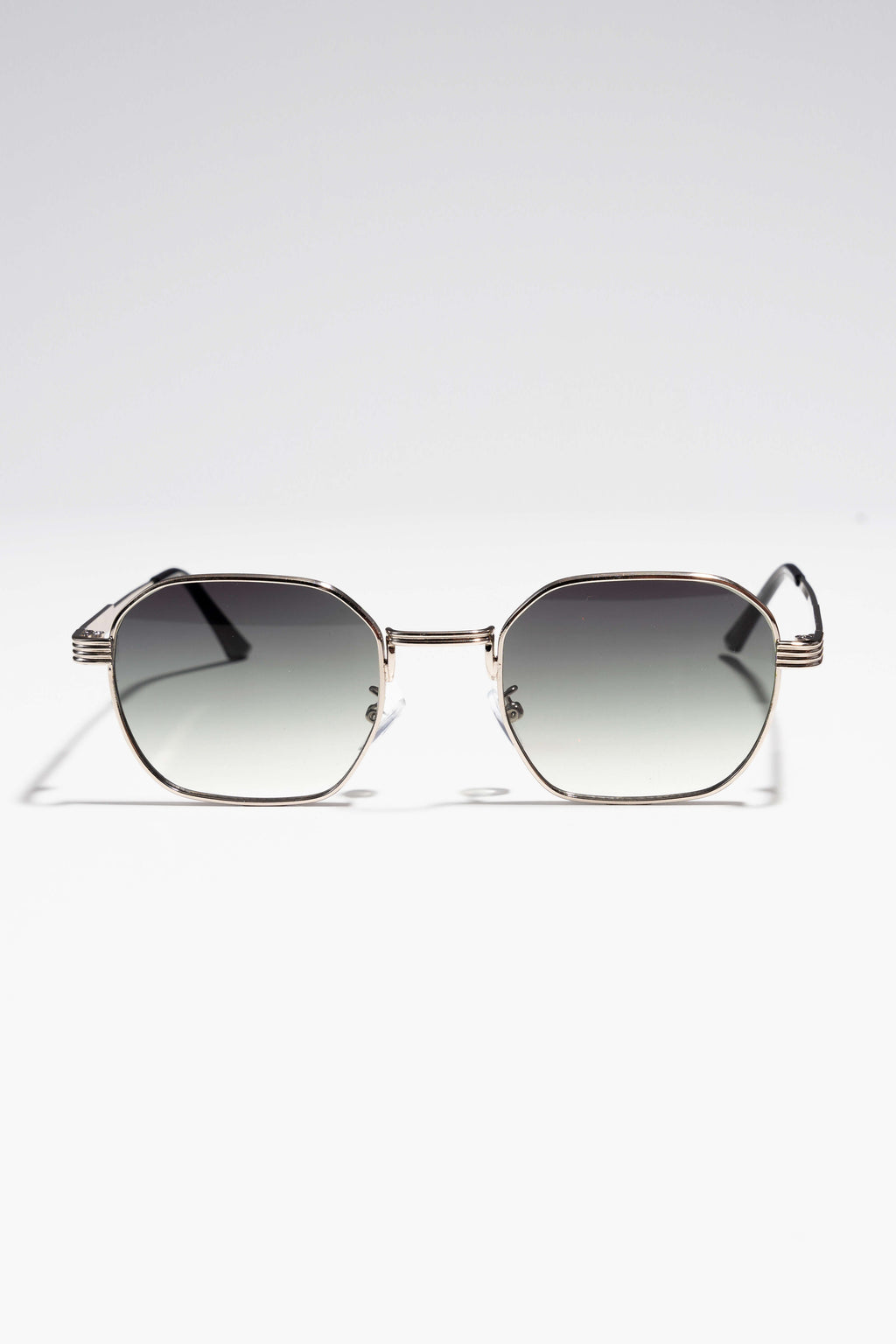 Damian Sunglasses - Silver/Green