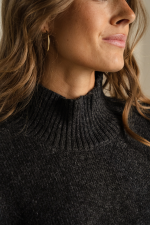 Emma Knit - Dark Grey Melange