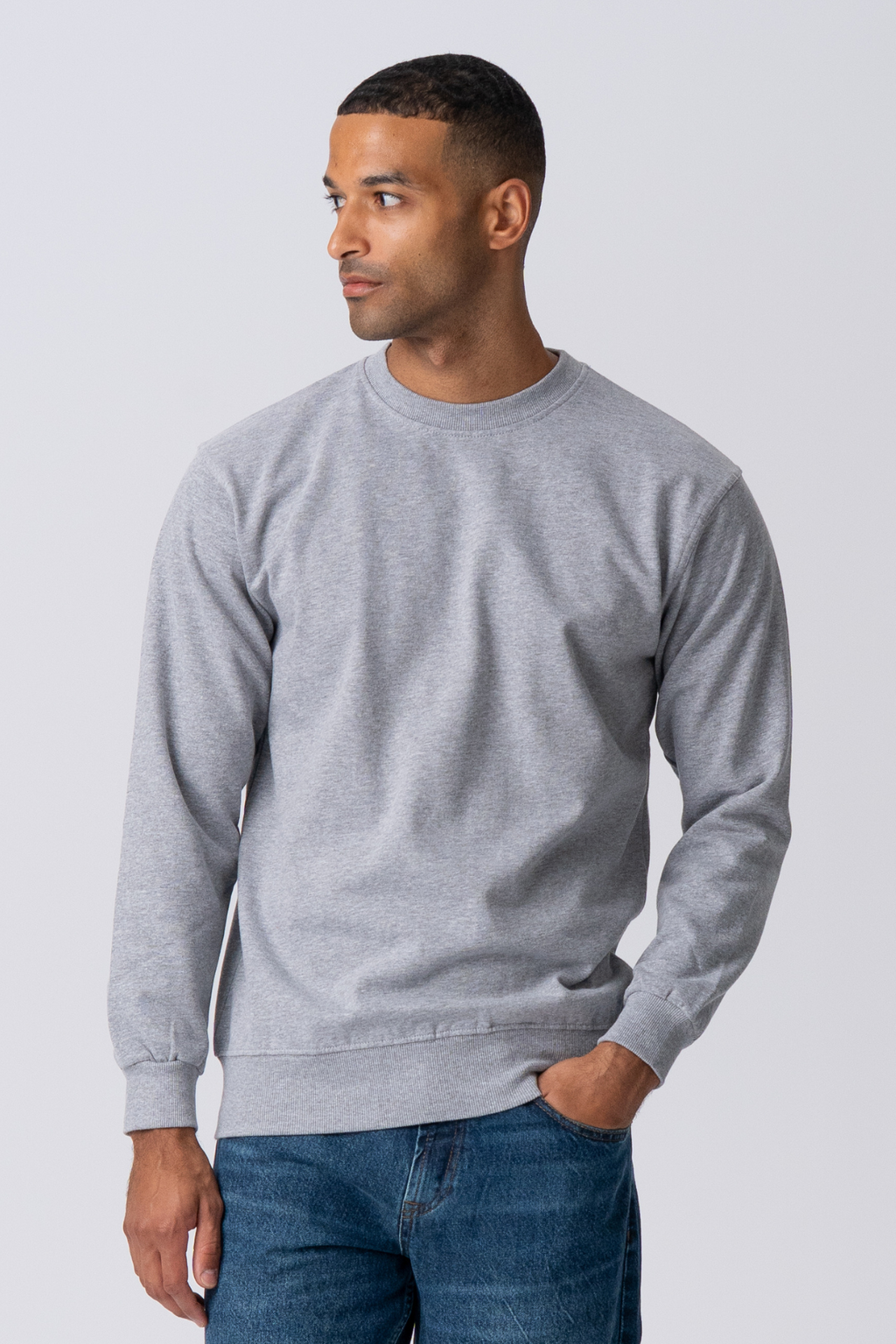 Crewneck Riachtanach - Melange Liath