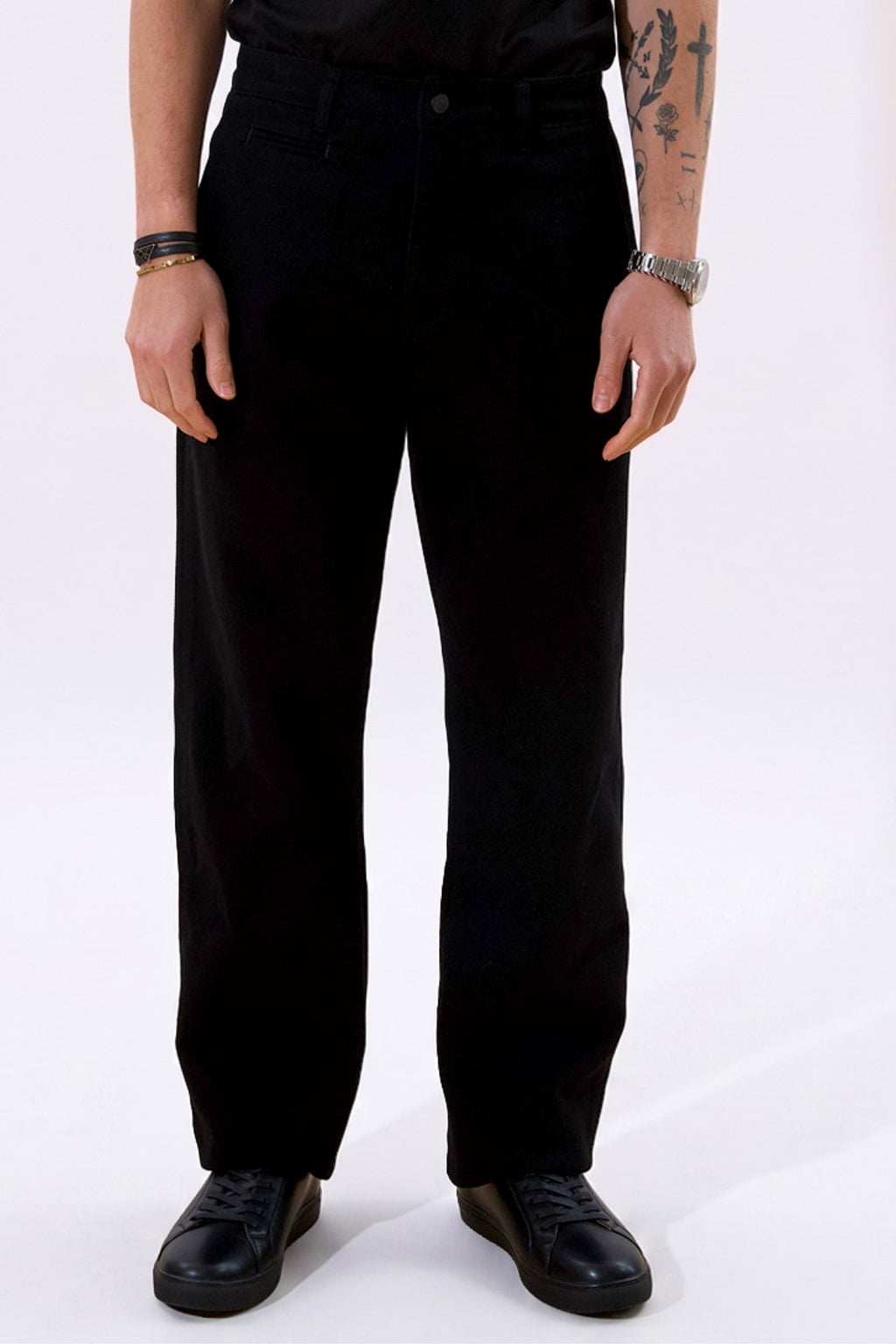 Straight Cotton Chino - Black