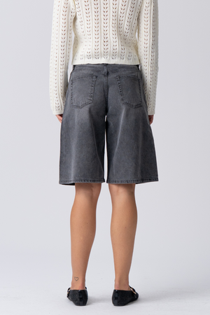 Denim Jorts - Black Denim