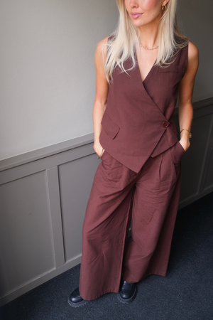 Melissa prsluk - smeđa