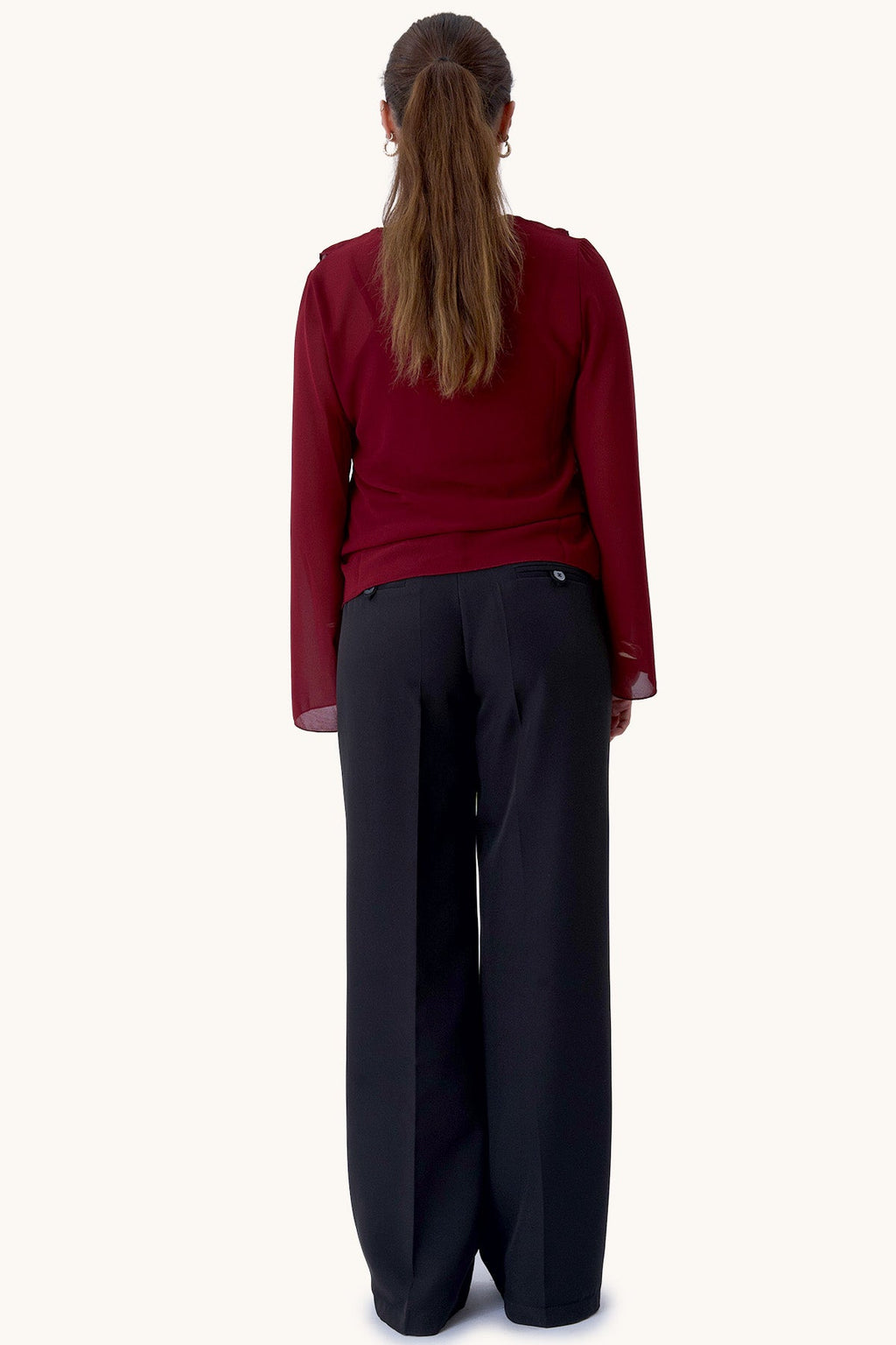 Alba Blouse - Burgundy