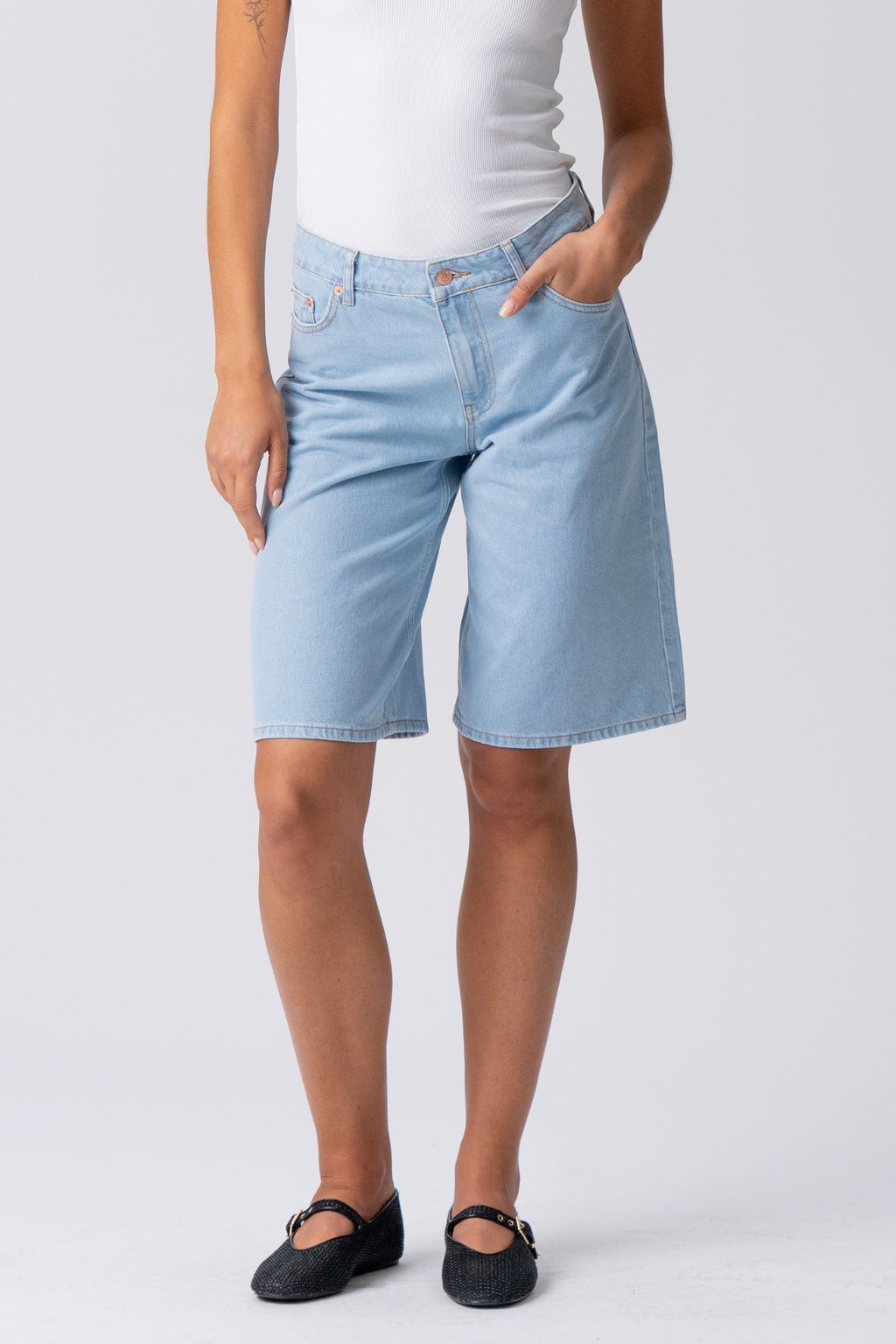 Denim Jorts - Light Blue Denim