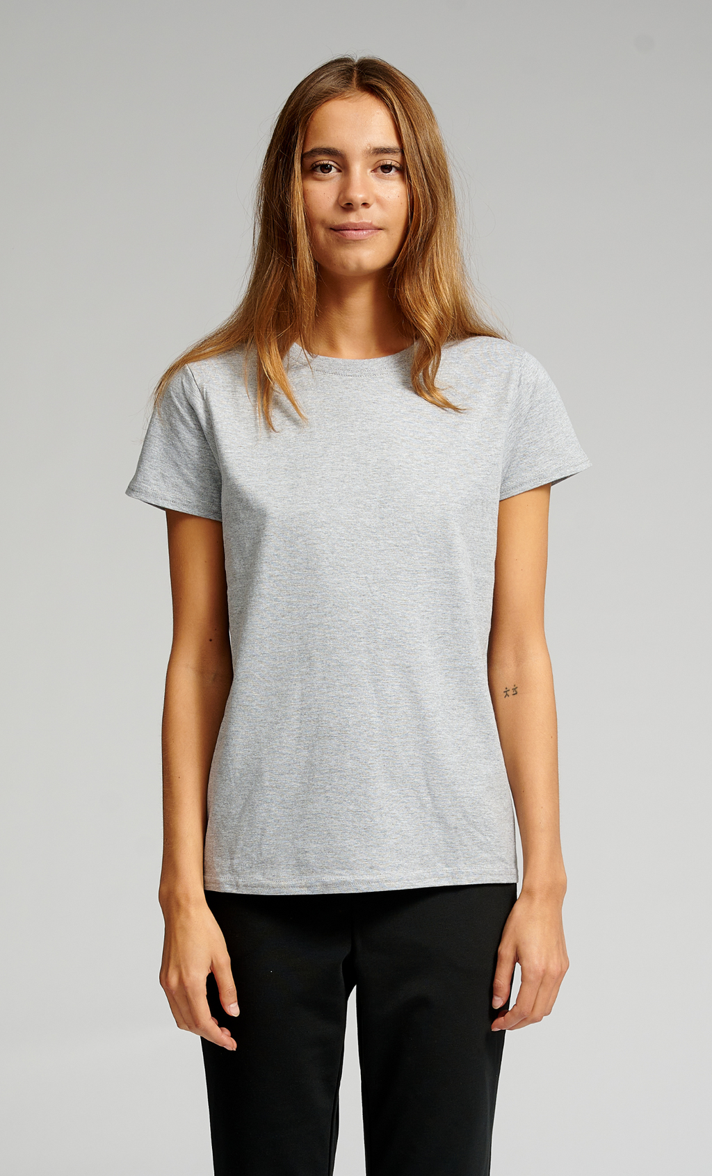 Basic T -léine - Oxford Gray