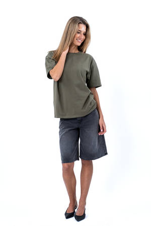 Heavy Boxfit Tee - Olive