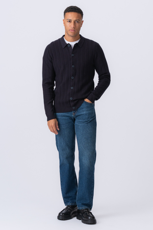 Arthur Knit Cardigan - Dark Navy