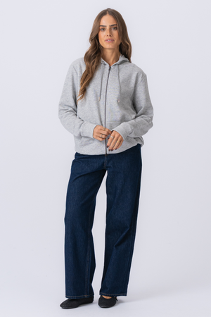 Zip Hoodie - Grey