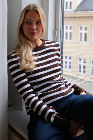 Maja Striped Shirt - Brown
