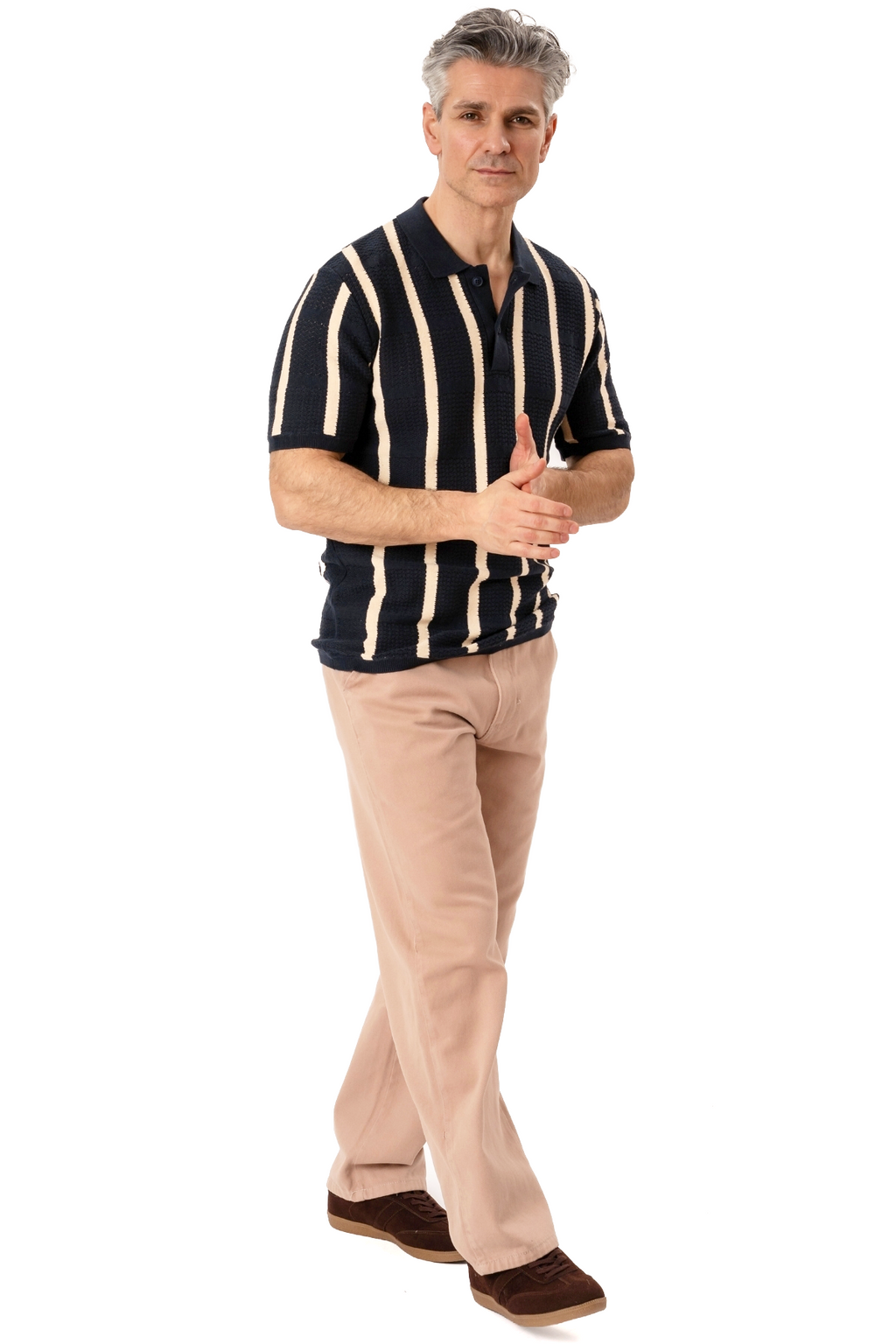 Otis Knit Polo - Navy