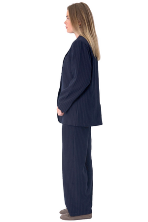 Oversized Suit (Navy Pinstripe) - Package Deal