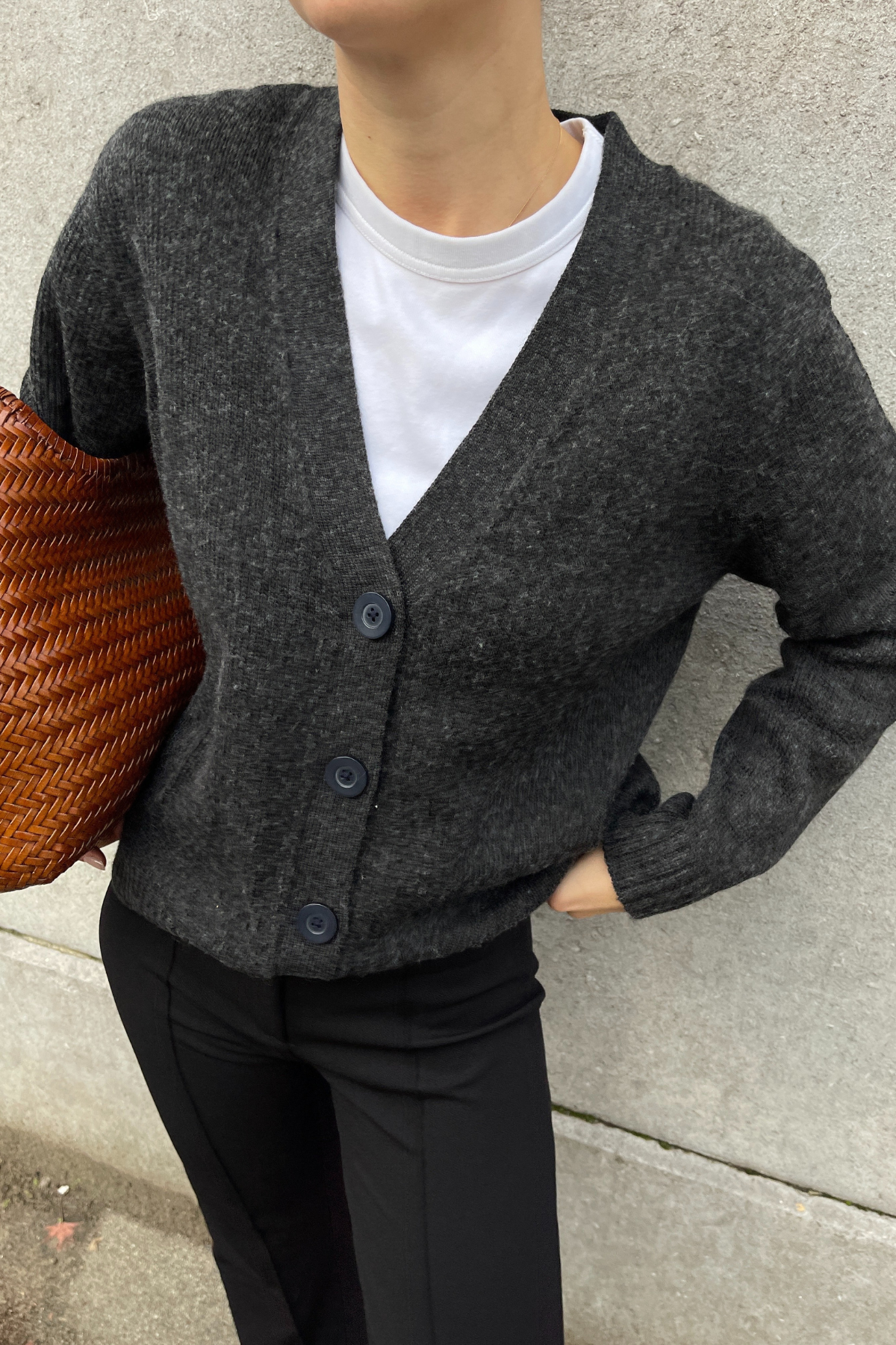teloplan Temel Knit Cardigan / Dark Gray MATILDA CARDIGAN