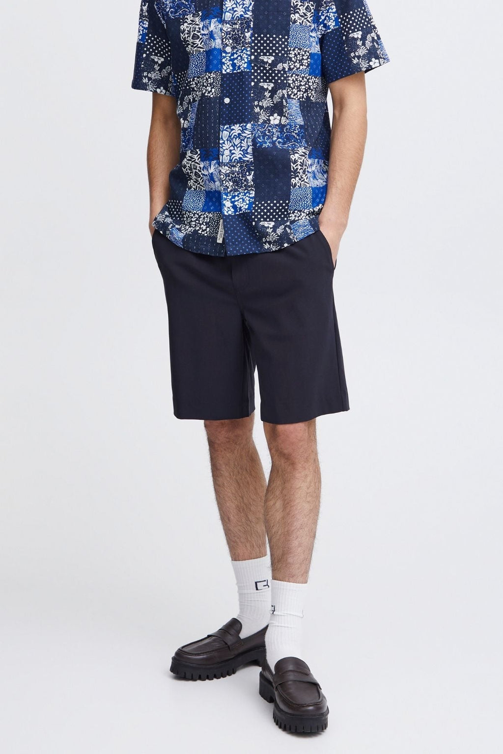 Relaxed Shorts - Navy
