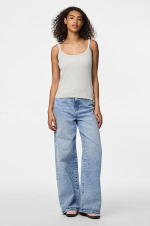 Bealtaine Strap Top - Melange liath éadrom