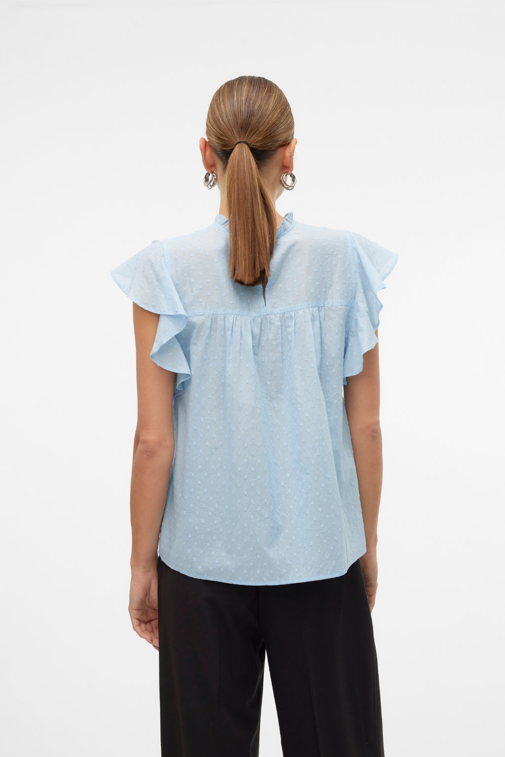 Trine Lace Top - Cashmere Blue