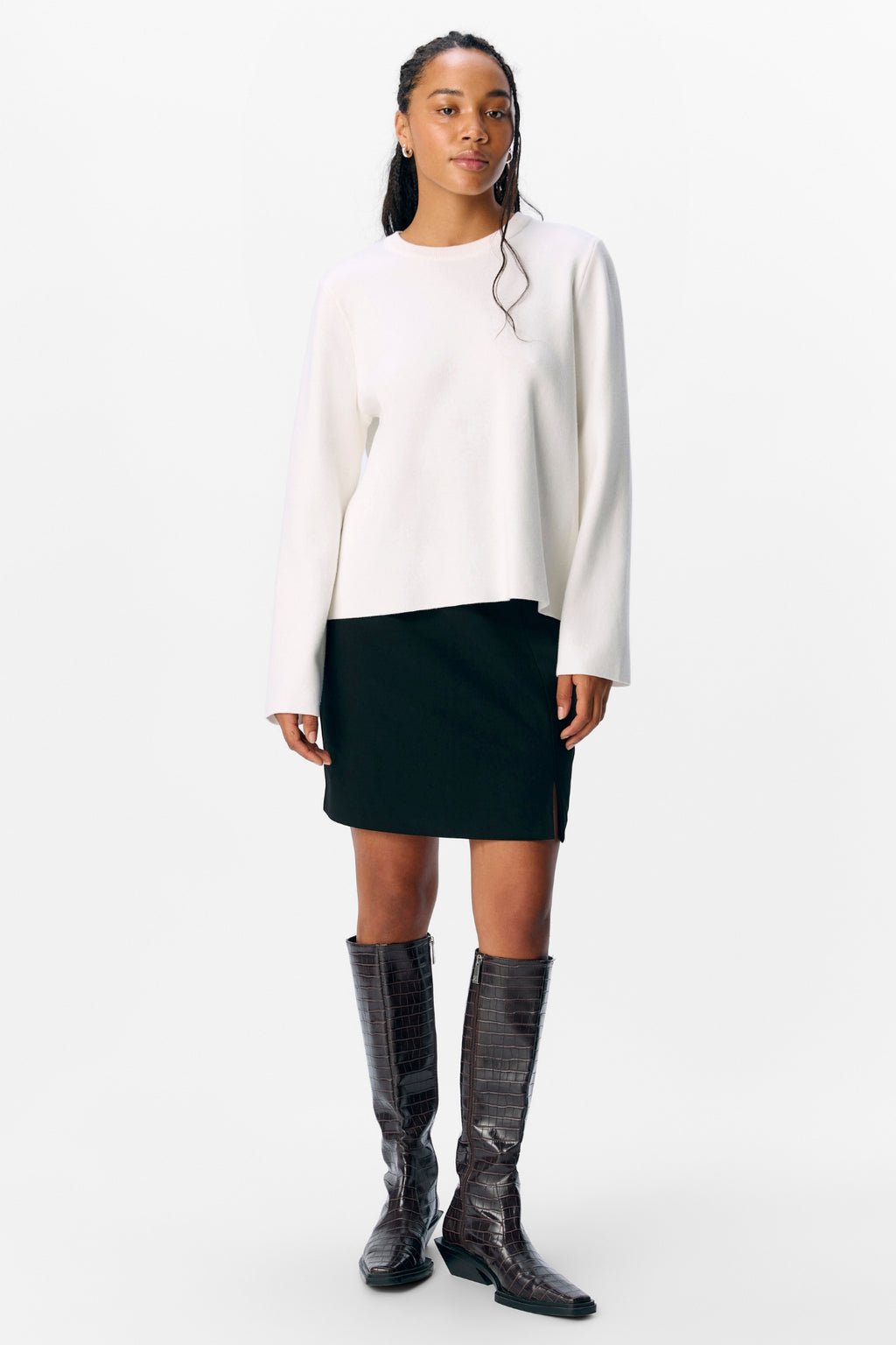 Reynard O-Neck Pullover - Cloud Dancer