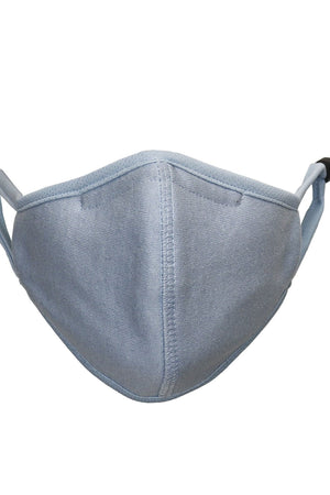 3-layer Dust Mask - Light blue (organic cotton)