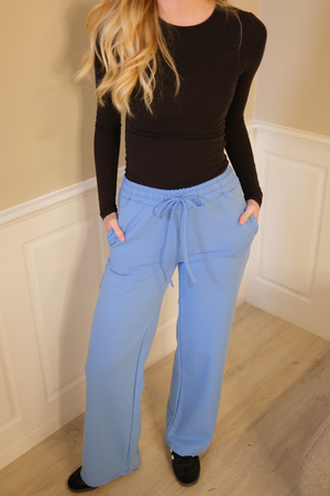 Sweatpants Wide - Light Blue
