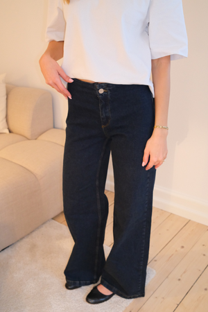 Široke traperice Miley - tamnoplave